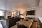 Example Photos - Living Room, Fireplace, TV, Balcony